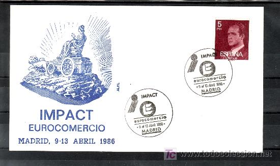 Sellos: 1986 madrid  9-13/4 alfil, impact, eurocomercio - Foto 1