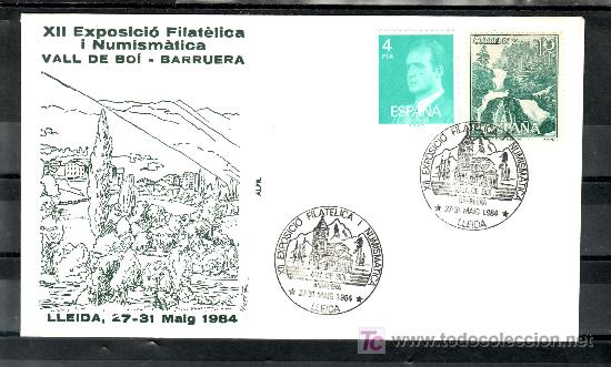 Stamps: 1984 lerida 27-31/5 alfil, arquitectura, valle de boi, xii exposicion filatelica y numismatica