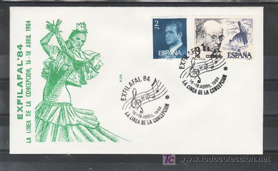 Stamps: 1984 la linea de la concepcion 16-18/4 alfil, musica, exfilafal 84