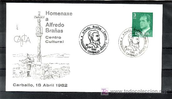 Briefmarken: 1982 carballo 25/4 alfil, homenaje a alfredo bra&ntilde;as, centro cultural,