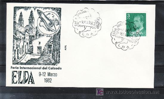 Sellos: 1982 elda  9/3 alfil, feria internacional del calzado, - Foto 1