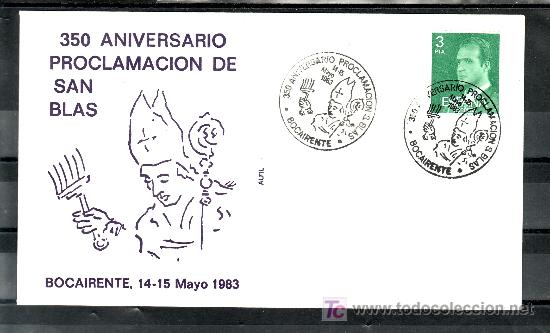 Selos: 1983 bocairente 14-15/5 alfil, religion, 350&ordm; aniversario proclamacion de san blas,