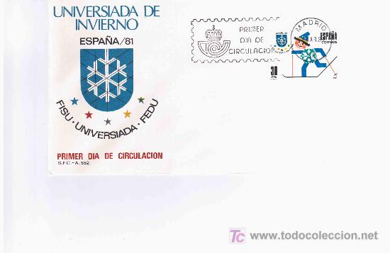 Sellos: SPD 1981 ESQUI SKI UNIVERSIADA DE INVIERNO DEPORTE