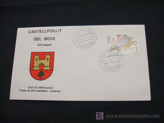 Sellos: ESCUTS HERALDICS - CASTELLFOLLIT DEL BOIX - BAGES - - Foto 1