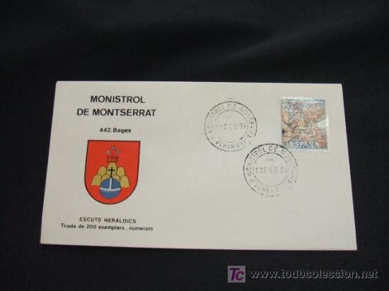 Sellos: ESCUTS HERALDICS - MONISTROL DE MONTSERRAT - BAGES - - Foto 1