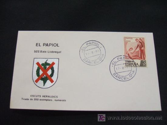 Sellos: ESCUTS HERALDICS - EL PAPIOL - BAIX LLOBREGAT - - Foto 1
