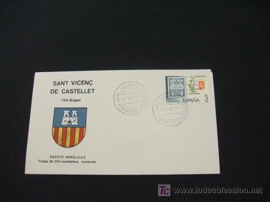 Sellos: ESCUTS HERALDICS - SANT VICEN&Ccedil; DE CASTELLET - BAGES - - Foto 1