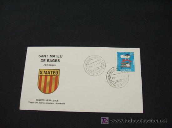 Sellos: ESCUTS HERALDICS - SANT MATEU DE BAGES - BAGES - - Foto 1