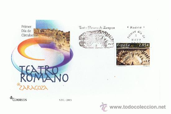 Sellos: Spd 2003 teatro romano de Zaragoza ed 3984 - Foto 1