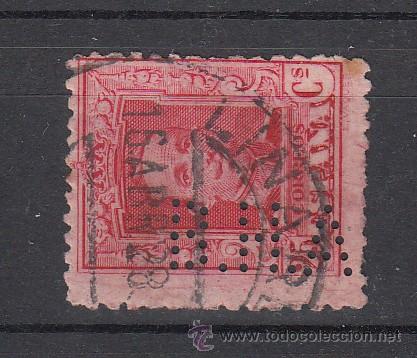 Stamps: ,,perforado b 54 b.h.a. banco hispano americano,