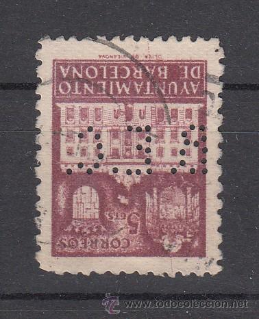 Timbres: ,,perforado b 38 b. e. c. (al reves) banco espa&ntilde;ol de credito,
