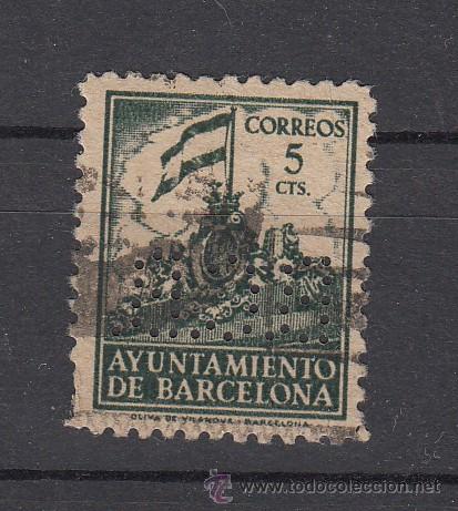 Timbres: ,,perforado b 30 b.c.b. (al reves) banco comercial de barcelona,