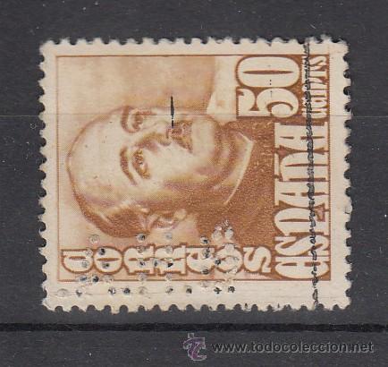 Selos: ,,perforado b 54 b.h.a. (al reves) banco hispano americano,