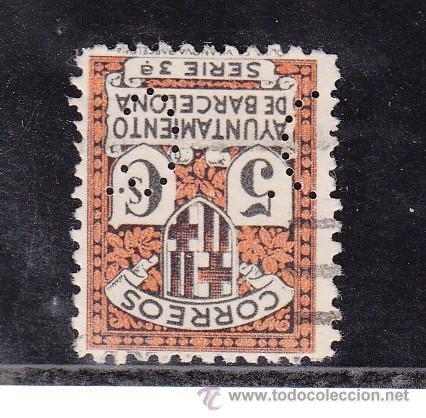 Sellos: ,,perforado c 14 c.d. (al reves) &iquest;?, barcelona, - Foto 1