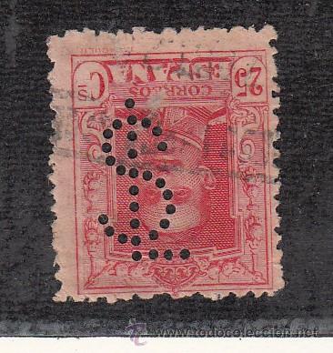 Briefmarken: ,,perforado s 15 s/l (al reves) sociedad general espa&ntilde;ola libreria, diarios revistas y publicaciones