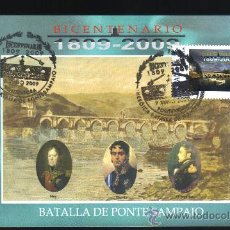 Francobolli: TARJETA PERSONALIZADA BICENTENARIO 1809 - 2009 BATALLA PONTESAMPAIO.. Lote 29041873