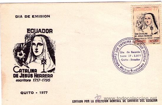 Sellos: 3010-ECUADOR- SOBRE PRIMER DIA DE EMISION- JUNIO 1977 - Foto 1