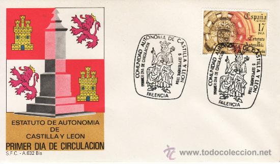 Sellos: ESTATUTO DE AUTONOMIA DE CASTILLA Y LEON. - Foto 1