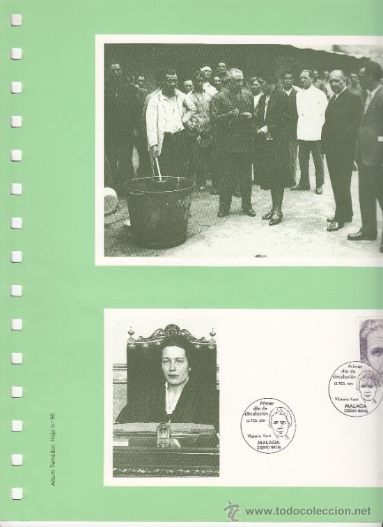Sellos: documento filossa  96 malaga, victoria kent + - Foto 1