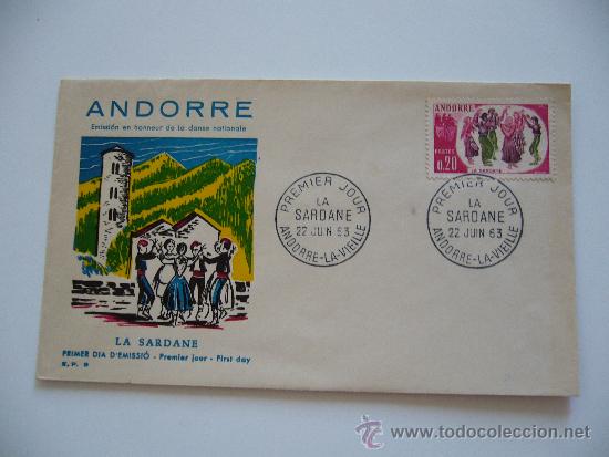 Sellos: SPD. Andorre. La Sardane. 23 Juin 63. - Foto 1