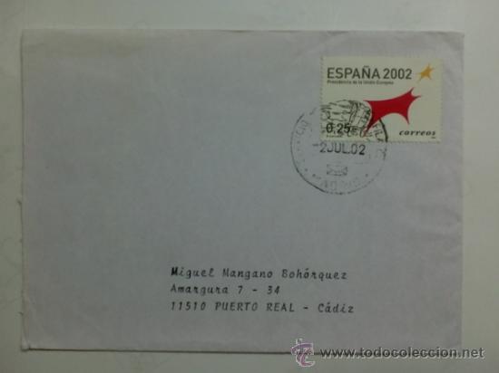 Sellos: SOBRE CON MATASELLOS DE MADRID 2002. - Foto 1