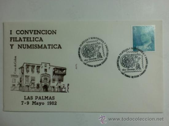 Sellos: SOBRE CON MATASELLOS DE LAS PALMAS DE GRAN CANARIA 1982. - Foto 1