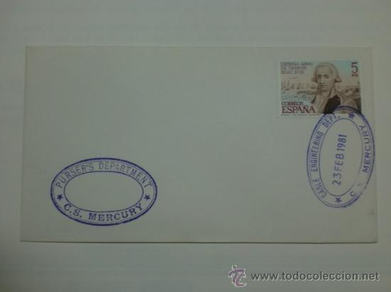 Briefmarken: SOBRE CON MATASELLOS. 1981. CABLE ENGINEERING DEP. C. S. MERCURI.