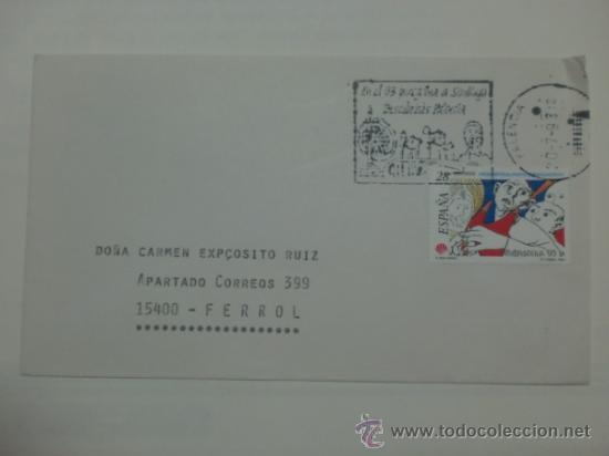 Sellos: SOBRE CON MATASELLOS DE PALENCIA 1993. - Foto 1