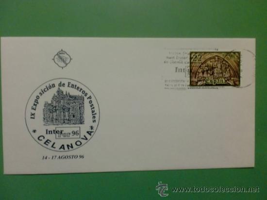 Briefmarken: SOBRE CON MATASELLOS DE CELANOVA 1996. INTERPORT 96. IX EXPOSICION DE ENTEROS POSTALES.