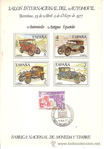 Sellos: SALON INTERNACIONAL DEL AUTOMOVIL 1977 - Foto 1
