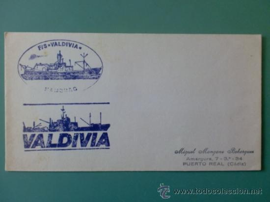 Sellos: SOBRE CON MATASELLOS DE F/S VALDIVIA. - Foto 1