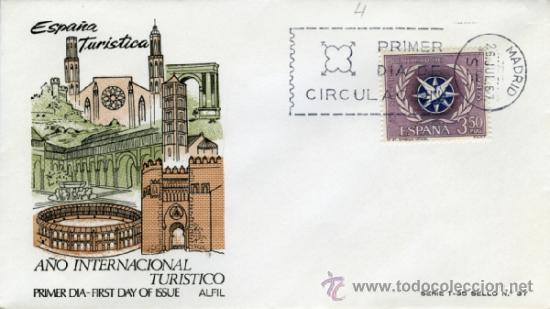 Sellos: ESPA&Ntilde;A TURISTICA. A&Ntilde;O INTERNACIONAL TURISTICO. - Foto 1
