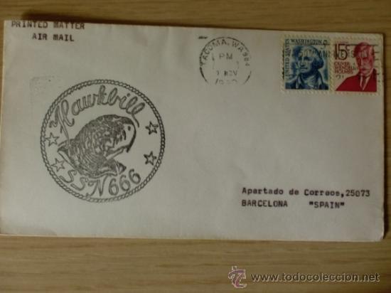 Briefmarken: SOBRE CON MATASELLOS. U.S NAVY. 1980. TACOMA WA-984.