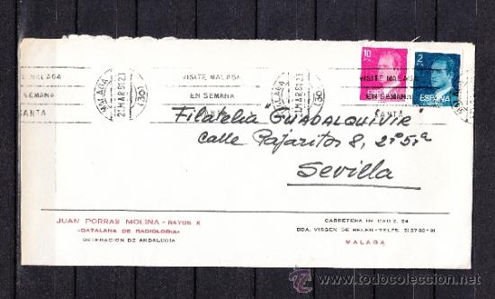 Francobolli: 1981 rodillo  20 malaga circulado, visite malaga en semana santa
