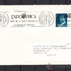 Sellos: 1982 RODILLO 48 MADRID CIRCULADO, EXPOOPTICA, SALON DE LA OPTICA OPTOMETRIA Y AUDIOMETRIA PROTESICA. Lote 37696213