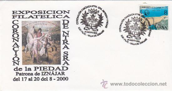 Sellos: NTRA SRA ANTIGUA Y PIEDAD CORONACION CANONICA, IZNAJAR (CORDOBA) 2000. MATASELLOS RARO SOBRE MOD 1