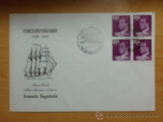 Sellos: SOBRE CON MATASELLOS. B/E J.S. DE ELCANO, 50 ANIVERSARIO. 1978.