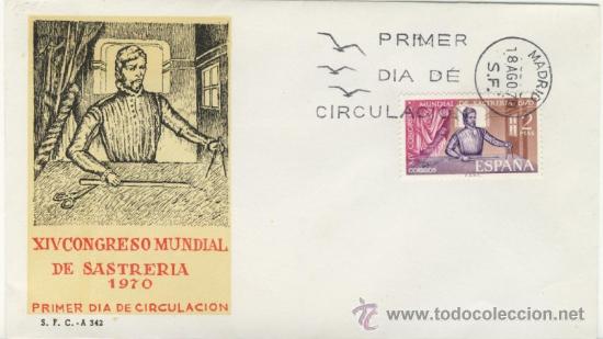 xiv congreso mundial de sastreria - 18 agosto 1 - Comprar Sobres Primer Día  y Matasellos Especiales Españoles en todocoleccion - 38247346