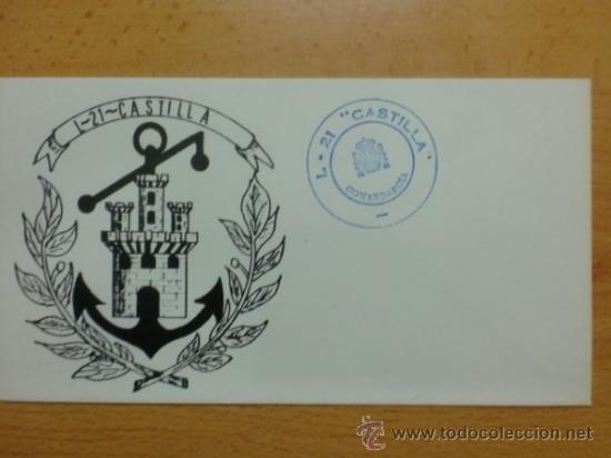 Sellos: SOBRE CON MATASELLO. L-21 CASTILLA, COMANDANCIA. - Foto 1