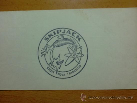 Sellos: TARJETA CON MATASELLO ESPECIAL. SKIPJACK. RADIX NOVA TRIDENTIS. - Foto 1