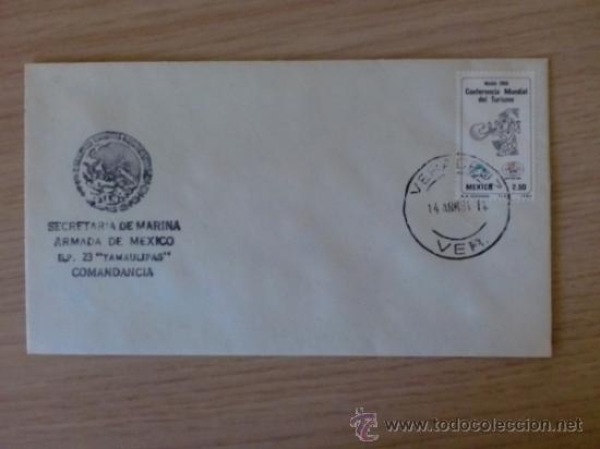 Briefmarken: SOBRE CON MATASELLO. VERACRUZ, MEXICO. 1984. ARMADA DE MEXICO. B.P. 23, TAMAULIPAS.
