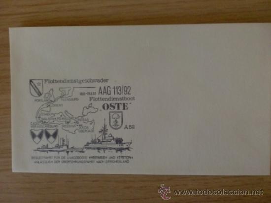 Briefmarken: SOBRE CON ESTAMPACION. BEGLEITFART FUR DIE U-JAGDBOOTE, HERMES UND TRITON.