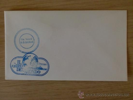 Briefmarken: SOBRE CON ESTAMPACION. ON BOARD M/S DANAE. IL GIRO DEL MONDO.