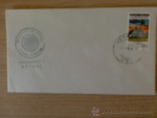 Briefmarken: SOBRE CON MATASELLO. VERACRUZ, MEXICO. 1988. ARMADA DE MEXICO. DRAGAMINAS 6, DETALL.
