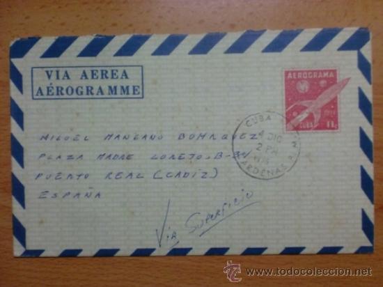 Sellos: SOBRE CON MATASELLO. CARDENAS, CUBA. 1975. - Foto 1