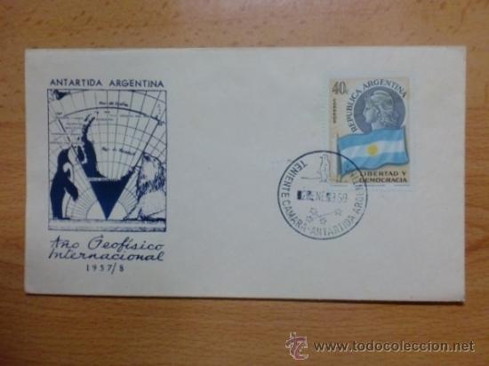 Sellos: SOBRE CON MATASELLOS. ANTARTIDA ARGENTINA. 1995. TENIENTE CAMARA.
