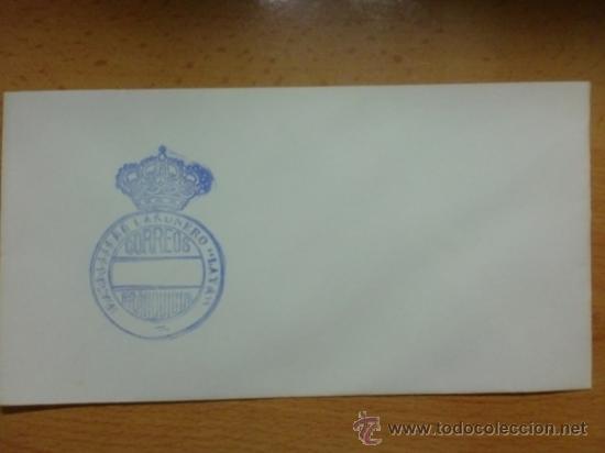 Stamps: SOBRE CON ESTAMPACION. PATRULLERO CA&Ntilde;ONERO LAYA, CORREOS FRANQUICIA.