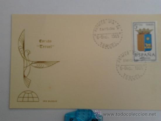 Sellos: Sello de Teruel primer dia de emision 1965 - Foto 1