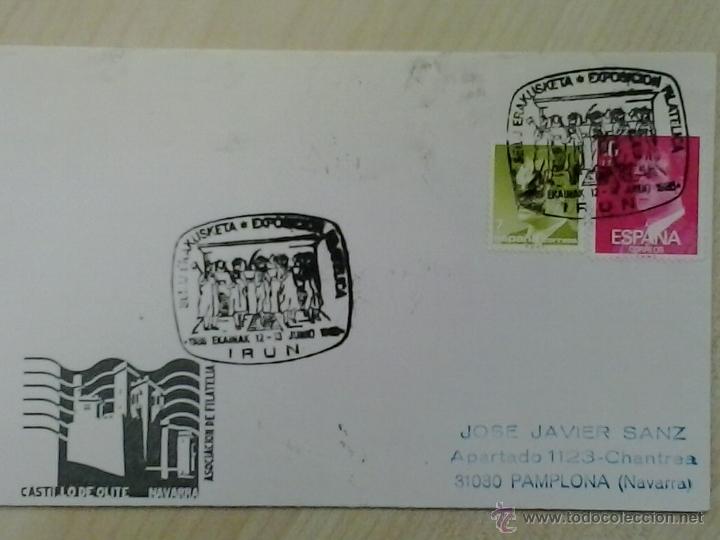 Sellos: MATASELLO - IR&Uacute;N 1986 - ALARDE. - Foto 1