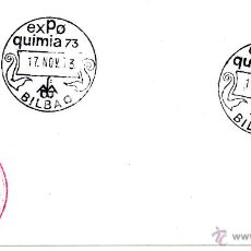 Sellos: EXPO QUIMIA 73 BILBAO 17 NOV 1973. Lote 42000919